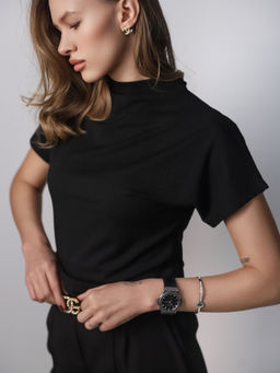 Футболка женская блузка КФ103 Черный от фабрики Спортсоло