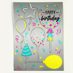 Украшение для торта С днём рождения, шарики - Страна карнавалия фото 2