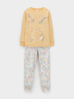 К 1541/светлая мимоза,весенний сад пижама дет