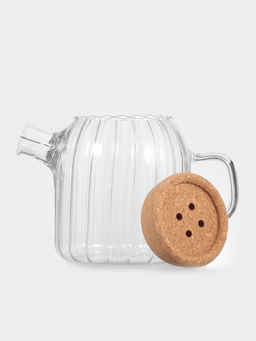 Заварочный чайник «Эко», 600 мл, 17×11×13.5 см, с пробковой крышкой, стекло, прозрачный