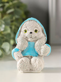 Фигурка гипс Кролик в худи, 7?5?4 см, серый