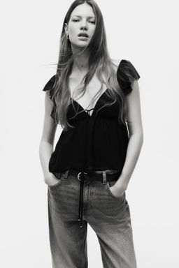 Flutter-sleeved top - H&m фото 2