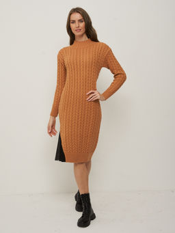 Платье женское 5212-2478. 50437/С12 карамель/чёрный