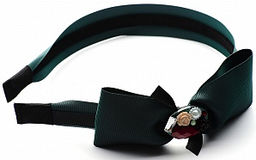 Ободок Бантик PU0323 т.зеленый