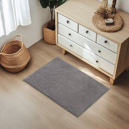 Коврик для дома Доляна Букли, 40?60 см, светло-серый  фото 2