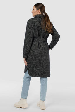 Пальто женское демисезонное (пояс) - El podio фото 6