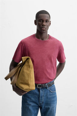 WASHED REGULAR FIT T-SHIRT - Zara фото 10