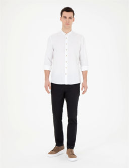 Siyah Slim Fit Kanvas Pantolon - Pierre cardin фото 3