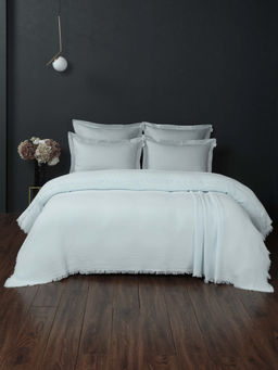 Stonewash Muslin (аквамарин жемчуг) комплект с покрывалом