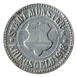 Монета 10 пфеннигов 1918 года Германия  Нотгельд (Мюнстер)