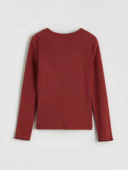 Bisiklet Yaka K?z ?ocuk Ti??rt