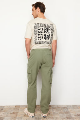 TRENDYOL MAN Ac?k Haki Unisex Regular Fit Lastikli Beli Baglamal? Kargo Cepli Pantolon TMNSS24PL00003 - Trendyolmilla фото 16