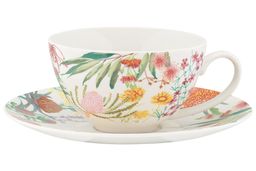 Чашка с блюдцем Цветущий луг, 0,4л