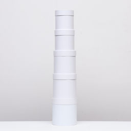 Набор круглых коробок 5в1 Белизна перламутровая, 20 20 15 15 см - Simaland фото 3