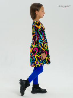 Платье Эля яркие сердца на черном - Sovalina фото 32