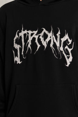 TRENDYOL MAN Antrasit Oversize/Genis Kesim Ici Polar/S?cak Tutan Kapusonlu Sweatshirt TMNAW24SW00029 - Trendyolmilla фото 6