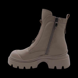 Ботинки из натуральной кожи на меху 6700-1 серые - Sport фото 3