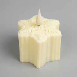 Цена за 12 шт. Светодиодная фигура «Снежинка» 7×8.5×8 см, пластик, от батареек AG13×3, свечение тёплое белое