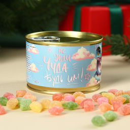 Монпансье Год лошади 2026. Не жди чуда, карамель леденцовая в консервной банке, 140 г - Фабрика счастья фото 4