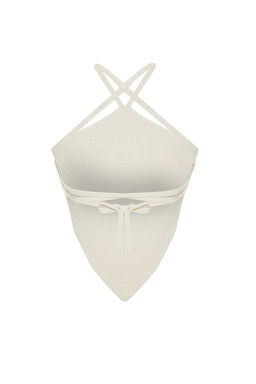 Trendyolmilla Tas Super Crop S?rt Baglama Detayl? Triko Bluz TWOSS24BZ00117
