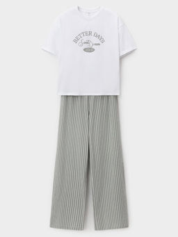 МП 20251/белый Н250 пижама жен