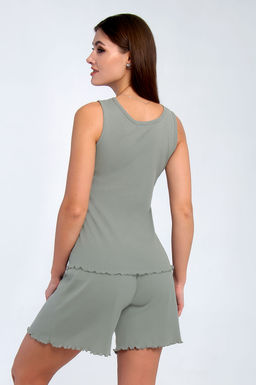 Арт. 9156/4 Пижама с шортами 42-50 (5 шт) Цвет:верх-полынь,низ-полынь - Калинка фото 20