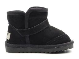 17103-1 BLACK Угги детские (натуральная замша, искусственный мех) - Фабричный китай фото 7
