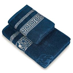 Махровое полотенце Эллада- син. 50*90 см. хлопок 100%