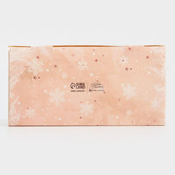 Цена за 5 шт. Коробка для капкейка «Новый год: Зимние цветы», 8×16×11.5 см