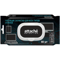 Салфетки Attache Selection д/экранов, с клапаном, 90 шт, XXL, 150х180