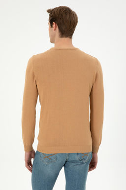 Мужской светло-коричневый свитер Неожиданная скидка в корзине - U.s. polo assn фото 5