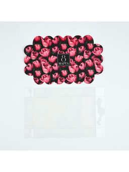 Цена за 5 шт. Коробка для кондитерских изделий с пластиковой крышкой «8 Марта», 10.5×21×3 см