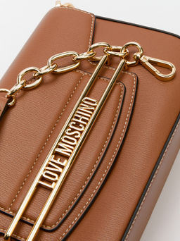 Женская сумка на плечо LOVE MOSCHINO INFINITY LOVE Артикул 4192254, светло-коричневый  фото 3