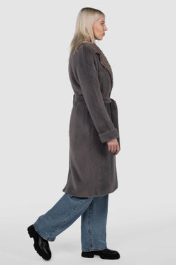 02-3192 Пальто женское утепленное (пояс) - El podio фото 3