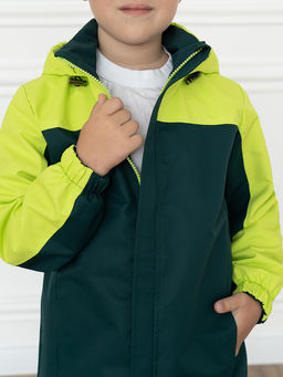 Ветровка детская зелено-салатовая 20-019/1 (122-128, 64)