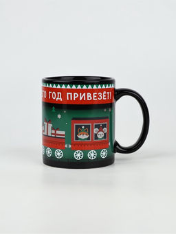 Кружка-хамелеон керамическая, новогодняя «Много хорошего», 350 мл