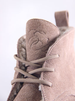 Ботинки 308.патрицияka.Капучино замша/мех