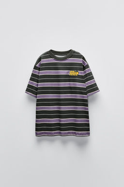 STRIPED EMBROIDERED T-SHIRT - Zara фото 3