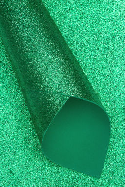 Фоамиран глиттерный А4, 2 мм Premium (10 листов) SF-1955, темно-зеленый №017А - Больше подарков фото 2