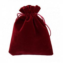 Мешочек подарочный Бордовый бархатный 9х12см