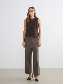 Standart Fit Geni? Pa?a Kad?n Pantolon