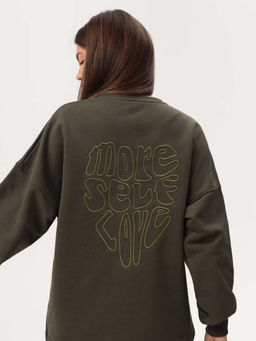 MY Свитшот жен. О-вырез вышивка на спине More self love СО002
