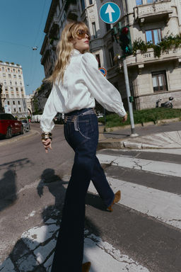 JACQUARD SATIN BLOUSE - Zara фото 3