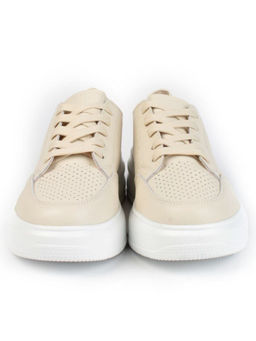 05-HY14-1D BEIGE Кроссовки женские (натуральная кожа)