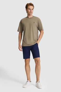 Erkek Haki Comfort Fit Bisiklet Yaka Basic Ti__rt - U.s. polo assn фото 4
