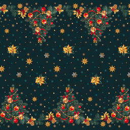 Скатерть 145х145см "Новый-Новый год", длина стола до 110см, на 4 персоны, рогожка 176г/м2, хлопок 100%, упаковка классическая 28х41см, "Домашняя мода" (Россия)