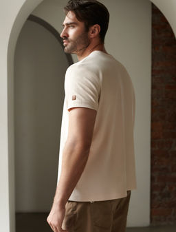 Футболка из премиального хлопка с авторским принтом - Vilatte фото 4