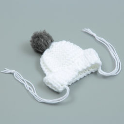 Шапка вязаная для собак, с помпоном, XS-S (объем головы 22 см, высота 7,5 см), микс - Пижон фото 8