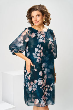 Платье Romanovich Style 1-2792 бежевые цветы фото 3