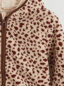 Leopar Desenli K?z ?ocuk Pel?? Ceket
